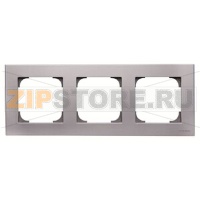Рамка трехместная, серебристый алюминий ABB 2CLA857300A1301
