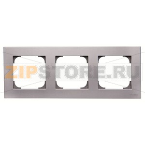 Рамка трехместная, серебристый алюминий ABB 2CLA857300A1301 