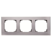 Рамка трехместная, серебристый алюминий ABB 2CLA857300A1301