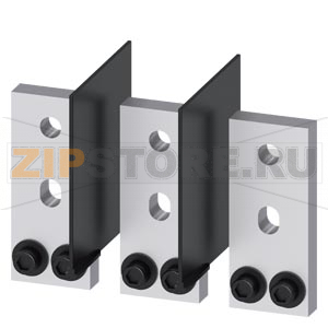 Front bus connectors 3 pcs. accessory for: 3VA55/3VA65/3VA66 Siemens 3VA9673-0QB00 
