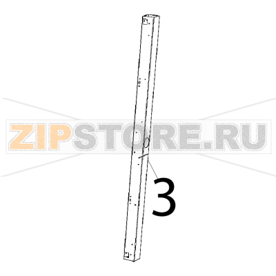 Cheflux door right column Unox XB 895 Cheflux door right column Unox XB 895Запчасть на деталировке под номером: 3