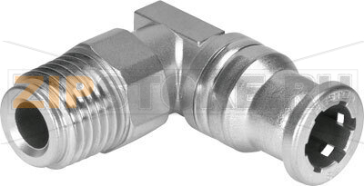 Штуцер угловой с цанговым зажимом и резьбой Festo CRQSL-1/4-6 