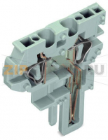 Центральный модуль для 2-проводной розетки; 4 mm; 1-пол.; 4,00 mm; серые Wago 769-505