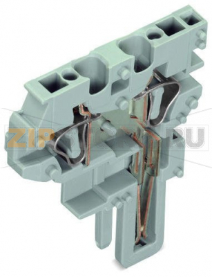 Центральный модуль для 2-проводной розетки; 4 mm; 1-пол.; 4,00 mm; серые Wago 769-505 