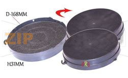 FILTRE CHARBON ROND  *2* TYPE 6 