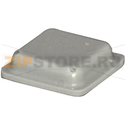 Ножка приборная 10х10х2.5 мм, клейкая, серая, 1 шт Toolcraft PD2100G 