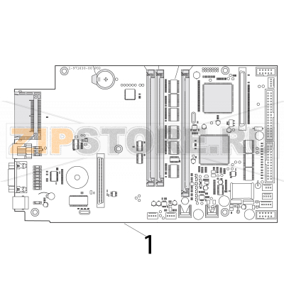 CPU board assembly Intermec PF4i CPU board assembly Intermec PF4iЗапчасть на деталировке под номером: 1Название запчасти на английском языке: CPU board assembly Intermec PF4i.