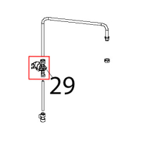 Elettrovalvola H2O, 1 via, rid. rosso JG in Ø: 8-out Ø: 10, 240 Unox XBC 404