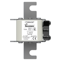 Предохранитель, 700 A, AC 690 В, 200 кА, size 1, 53x69x111 мм, aR, IEC Eaton FUSE 700A 690V 1EK