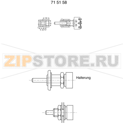 Держатель для потенциометра, 1 шт TRU Components 715158 