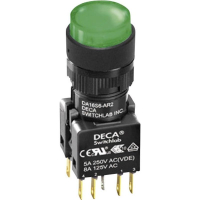 Кнопка 250 В/AC, 5 А, 1 x выкл/вкл, без фиксации, IP65, 1 шт DECA ADA16S6-MR1-B2GG