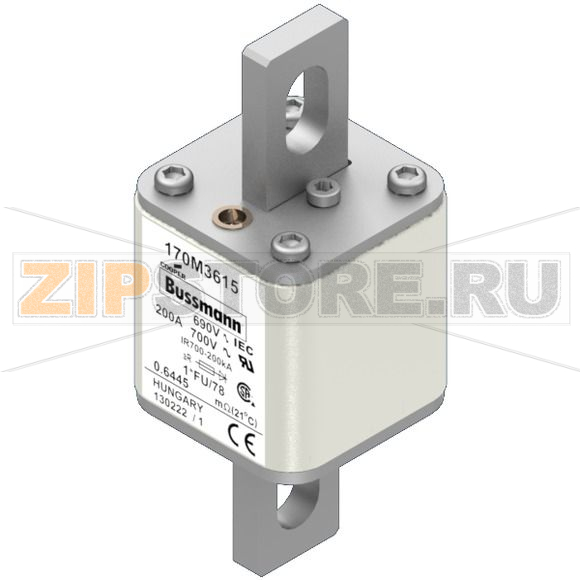 Предохранитель, 250 A, AC 690 В, 200 кА, size 1, 45x45x110 мм, aR, IEC UL Eaton FUSE 250A 690V 