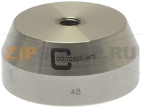 ПЛОСКОЕ ОСНОВАНИЕ ТРАМБОВКИ M8 ИЗ НЕРЖАВЕЮЩЕЙ СТАЛИ Ø 48 ММ