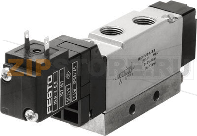 Распределитель с электроуправлением Festo MEH-5/2-1/8-L-S-B 