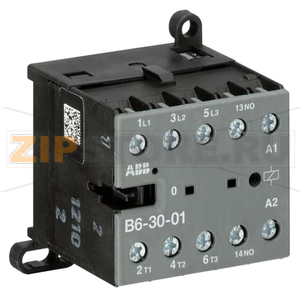 Миниконтактор B6-30-01, 9 A, 400 B, AC3, катушка: 110 В/АС ABB GJL1211001R8014 