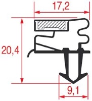 УПЛОТНИТЕЛЬ ВСТАВНОЙ 1067 - 2000 ММ