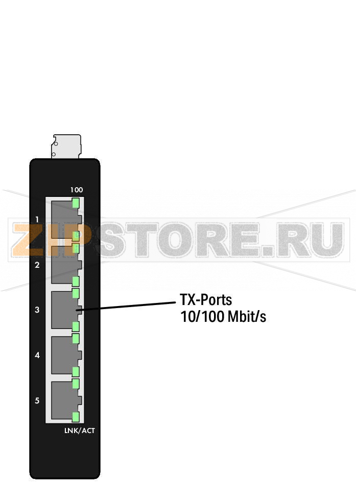 Промышленный переключатель ECO; 5 портов 100Base-TX; черные Wago 852-111 