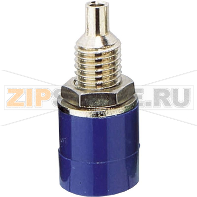 Гнездо лабораторное, Ø контакта: 4 мм, синее, 1 шт TRU Components 1582237 