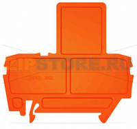Торцевая пластина для клемм с предохранителем; толщиной 2 мм; оранжевые Wago 2002-992