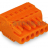 MCS MIDI Classic 1-conductor female plug; 2.5 mm; Pin spacing 5.08 mm; 14-pole; 2,50 mm; orange Wago 231-314/026-000 - MCS MIDI Classic 1-conductor female plug; 2.5 mm; Pin spacing 5.08 mm; 14-pole; 2,50 mm; orange Wago 231-314/026-000