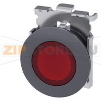 ЭЛЕМЕНТ СВЕТОВОГО ИНДИКАТОРА С КРАСНЫМ РАССЕИВАТЕЛЕМ, 30MM, КРУГЛ., МЕТАЛЛ МАТОВЫЙ, ПЛОСКОЕ ФРОНТАЛЬНОЕ КОЛЬЦО, С МАРКИРОВКОЙ ЛАЗЕРОМ, НИЖНИЙ РЕГИСТР Siemens 3SU1061-0JD20-0AA0-Z&nbsp;Y12