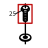Hexagonal screw M-6x15 Fagor FI-2700I