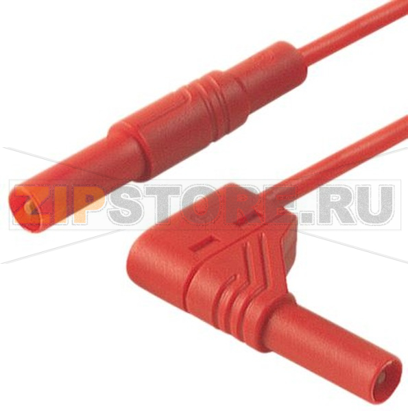 Провод испытательный 1 м, 16 A, 1000 В/AC/DC, красный Hirschmann 934182101 
