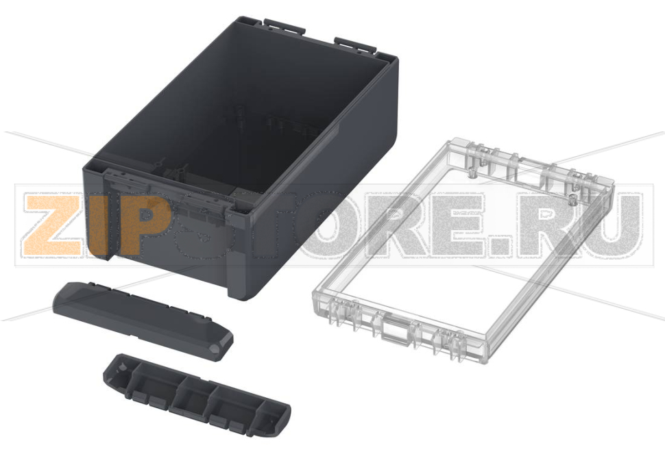 Корпус, 231x125x90 мм, поликарбонат UL 94 V0, прозрачная крышка Bopla B 221309 PC-V0-G 7024 