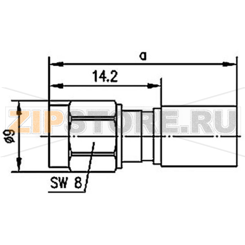 Разъем R-SMA, 50 Ом, 1 шт Telegärtner J01150R0051 