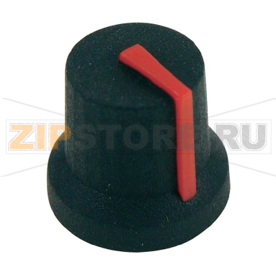 Ручка поворотная, черная, диаметр оси: 6 мм, K87MBR Cliff CL170842CR 