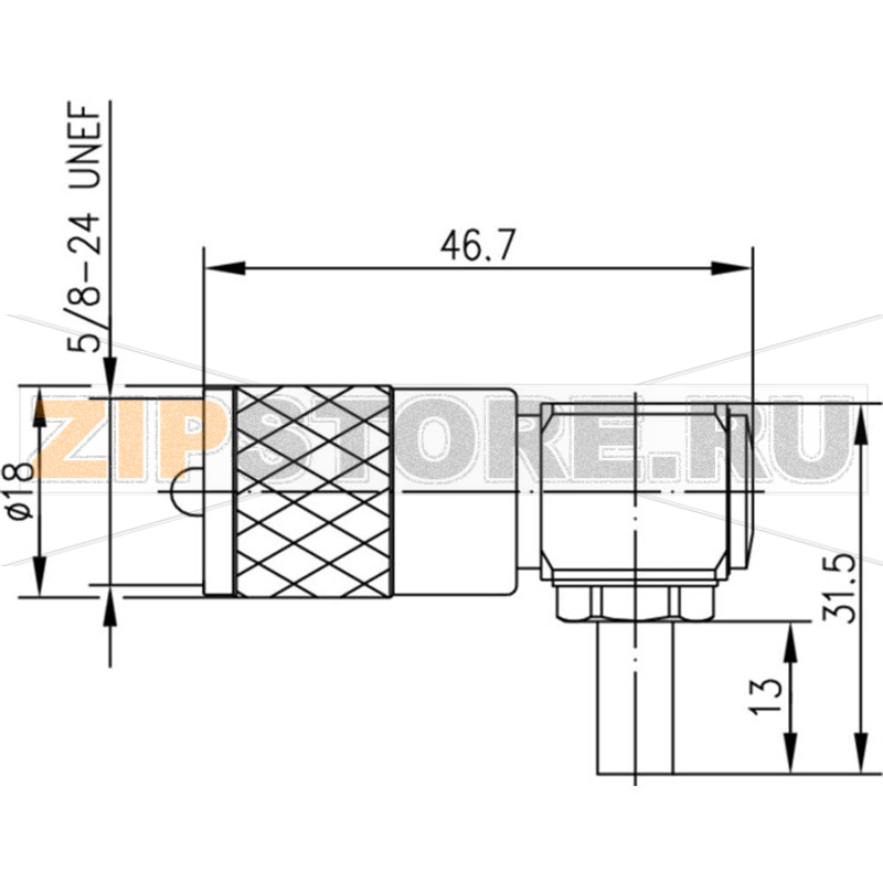 Разъем UHF, 50 Ом, 1 шт Telegärtner J01040B0691 
