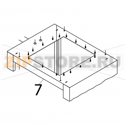 Vapour condensing tunnel Fagor FI-2700I Vapour condensing tunnel Fagor FI-2700IЗапчасть на деталировке под номером: 7Название запчасти Fagor на английском языке: Vapour condensing tunnel FI-2700I.