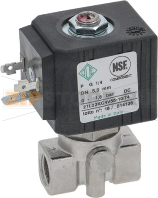 ЭЛЕКТРОМАГНИТНЫЙ КЛАПАН ODE 2-X ХОДОВОЙ Ø 1/4&quot; 24VDC 