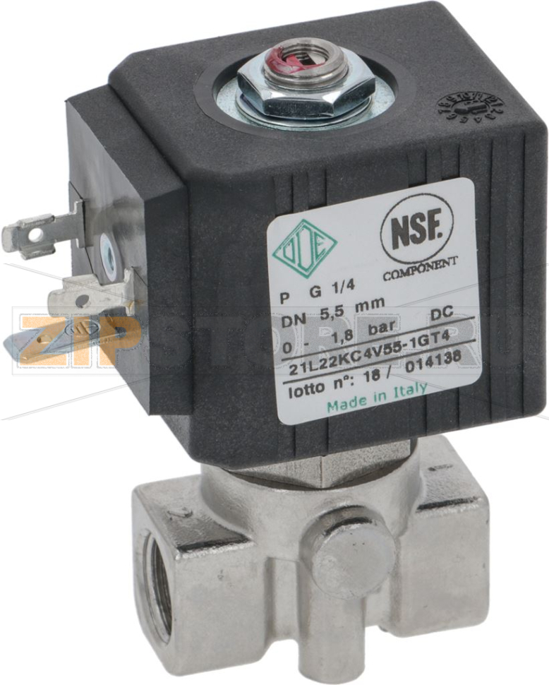 ЭЛЕКТРОМАГНИТНЫЙ КЛАПАН ODE 2-X ХОДОВОЙ Ø 1/4" 24VDC 