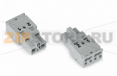 Штекер; 2-пол.; Код. B; 4,00 mm; серые Wago 770-252/060-000 Protected against mismating and maintenance-freePush-in CAGE CLAMP® spring pressure connection technology allows solid conductors to be simply pushed into a unitTwo-wire connection per pole for loops or bridgesComponents can be clearly printed on and color-coded to meet custom requirements...