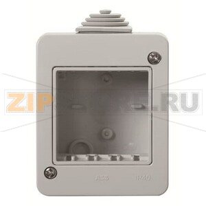 Коробка для открытой установки на 2 модуля, IP40 ABB 2CLA329110N1101 