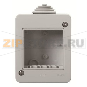 Коробка для открытой установки на 2 модуля, IP40 ABB 2CLA329110N1101 