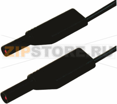 Провод испытательный 0.25 м, 16 A, 1000 В/AC/DC, черный Hirschmann 934067100 