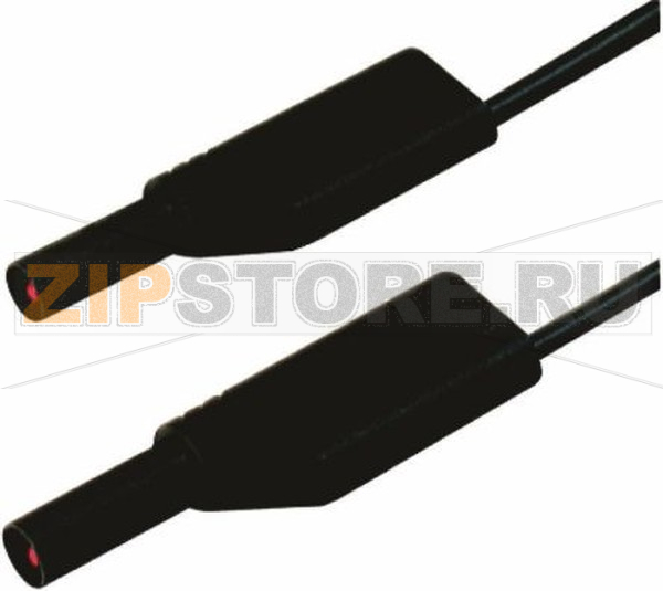 Провод испытательный 0.25 м, 16 A, 1000 В/AC/DC, черный Hirschmann 934067100 