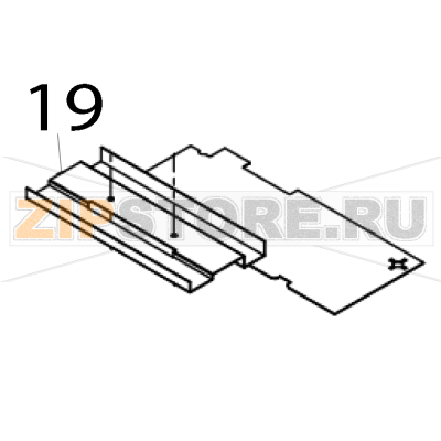 Black Mylar (For black mark sensor slot), MOQ 5 pcs TSC TTP-343C Black Mylar (For black mark sensor slot), MOQ 5 pcs TSC TTP-343CЗапчасть на деталировке под номером: 19