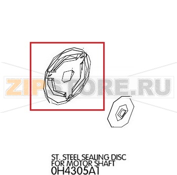 Уплотнитель вала двигателя Unox XVC 705 Уплотнитель вала двигателя Unox XVC 705Запчасть на деталировке под номером: 14Название запчасти на английском языке: St. steel sealing disc for motor shaft Unox XVC 705