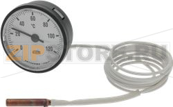 TELE-THERMOMETER WHITE ø 52 mm 0-120°C 