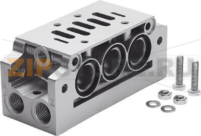 Плита коллекторная, угловая Festo NAVW-3/8-2-ISO 