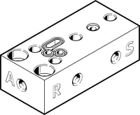 Плита монтажная Festo VABS-P12-S-M5-P3