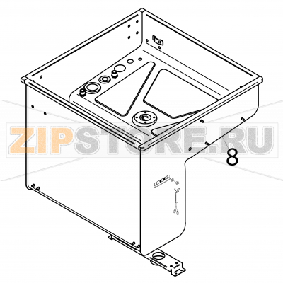 Complete tub Fagor AD-90 Complete tub Fagor AD-90Запчасть на деталировке под номером: 8Название запчасти Fagor на английском языке: Complete tub AD-90.