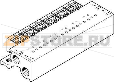 Плита для блочного монтажа Festo MHP1-PR8-3-PI 