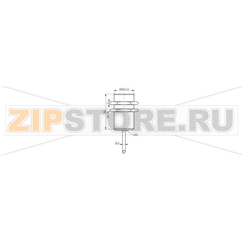 Датчик индуктивный 10-30 В/DC, M30 Contrinex DW-AD-703-M30 