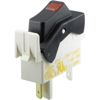 Переключатель клавишный 250 В/AC, 10 А, 1 x выкл/вкл, 1 шт Marquardt 01550.1940-00