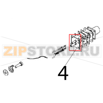 Flange Angelo Po FC1011G Flange Angelo Po FC1011GЗапчасть на деталировке под номером: 4
