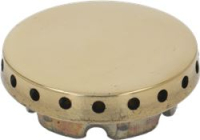 BURNER CAP PERFORATED BRASS POLISHED